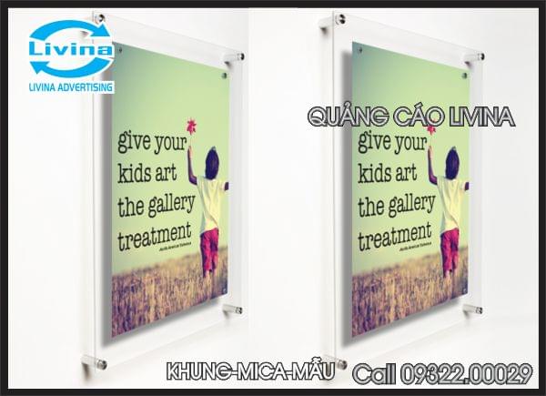 Khung mica treo tường-khung poster Mẫu