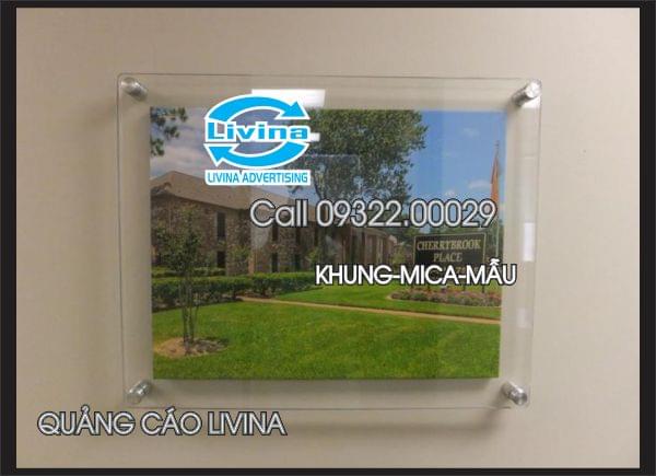 Khung mica treo tường-khung poster Mẫu 2