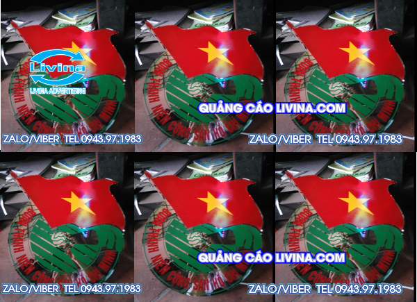 Logo Liên đoàn thanh niên bằng inox