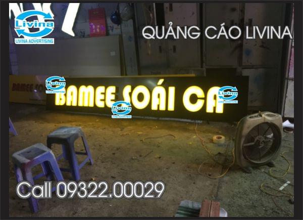 Mẫu Biển quảng cáo chữ nổi sáng đèn-Soái Ca