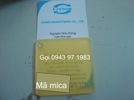 Mica nguyên tấm 251
