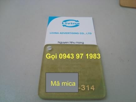 Mica nguyên tấm 314