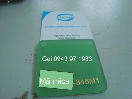 Mica nguyên tấm 345