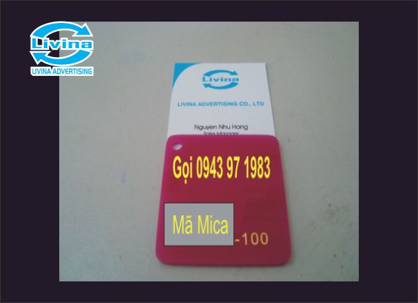 Mã màu mica -đỏ C100