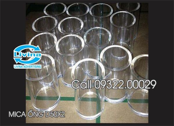Mica ống tròn 50mm dày 2mm