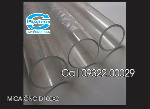 Mica ống tròn 100mm dày 2mm