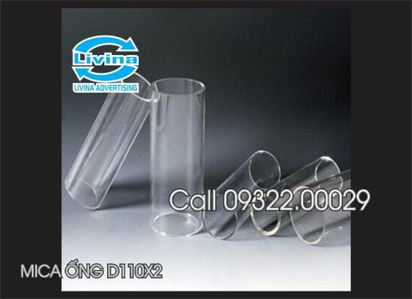 Mica ống tròn 110mm dày 2mm