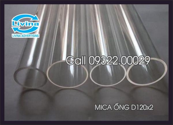 Mica ống tròn 120mm dày 2mm