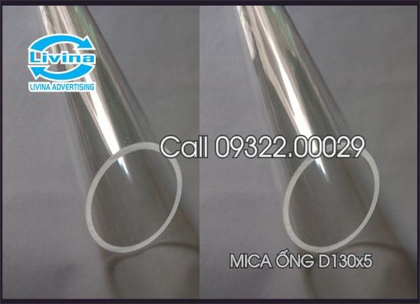 Mica ống tròn 130mm dày 5mm