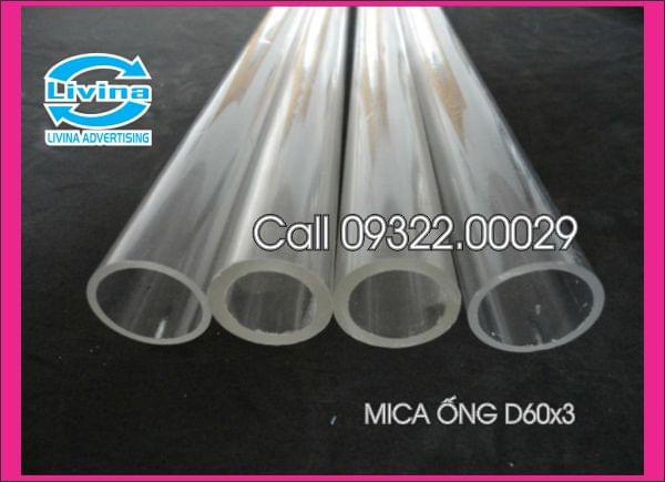 Mica ống tròn 60mm dày 3mm