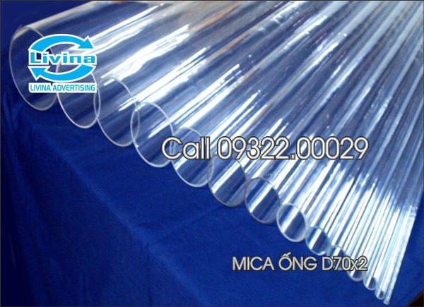 Mica ống tròn 70mm dày 2mm