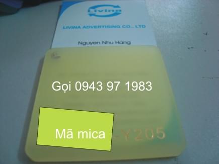 Mica nguyên tấm 205