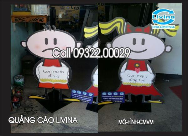 Mockup mô hình quảng cáo CMVM