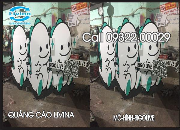 Mockup mô hình quảng cáo Bigo Live