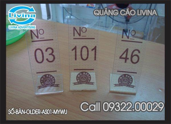 Biển Số bàn mica -BSB-AS01-MYWU
