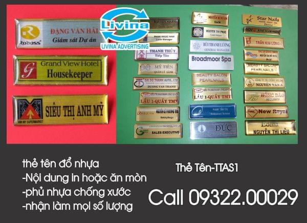 Thẻ tên nhân viên -TTAS01