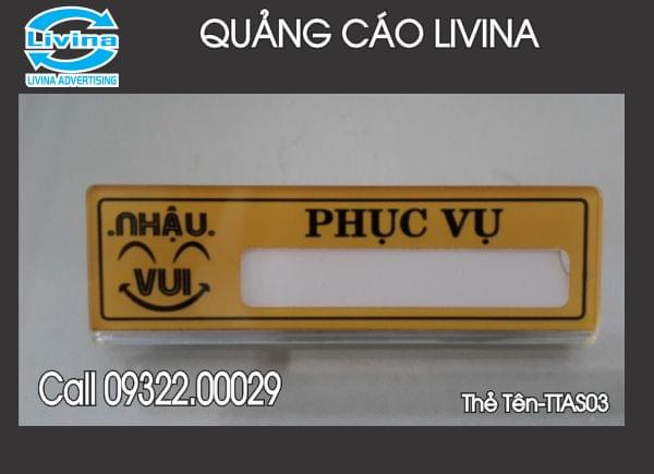 Thẻ tên nhân viên -TTAS03