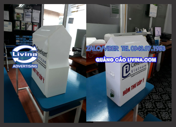 Thùng Thư Góp Ý Trắng sữa