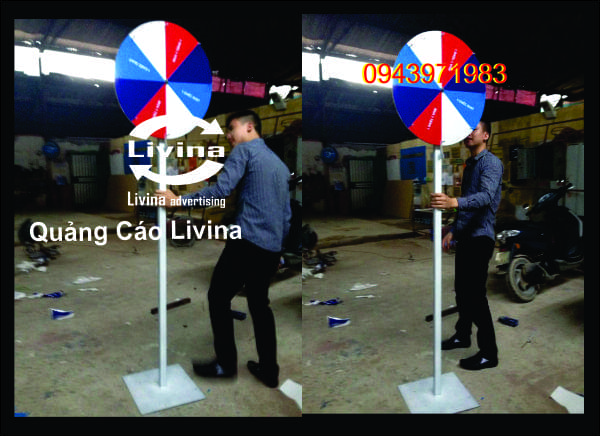 Vòng quay trúng thưởng để đất