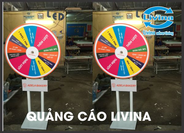 Vòng quay trúng thưởng mẫu Adela Bakery -VQ-SẮT M2B