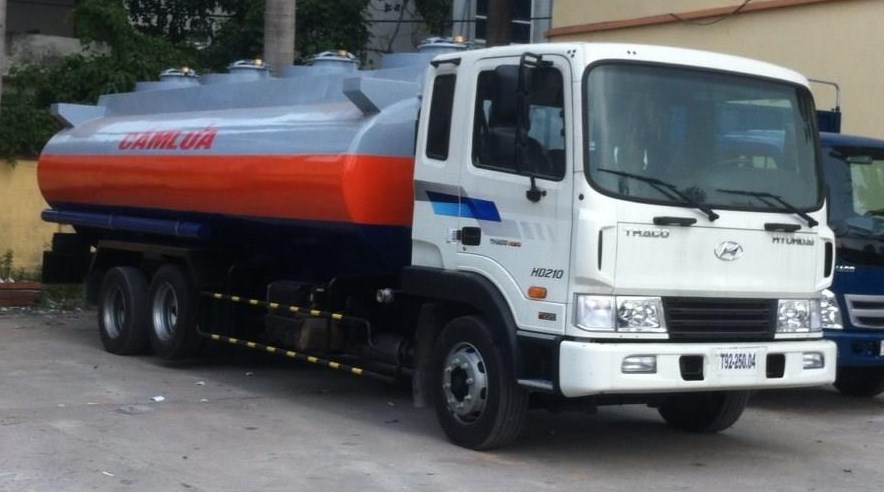 Xe téc chở xăng dầu 16 khối Hyundai HD210