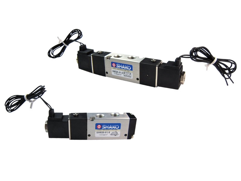 SM520 5/2; 5/3 WAY PILOT SOLENOID VALVE (18mm width)