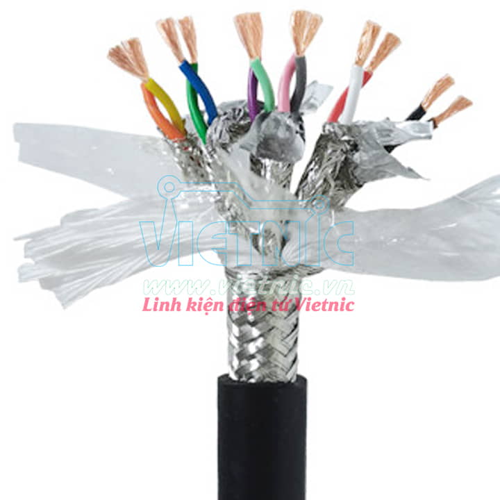 DÂY ENCODER 12 LÕI 24AWG ĐEN- DÂY TÍN HIỆU 12 SỢI | www.vietnic.vn