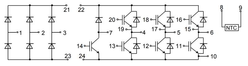 Module IGBT FP25R12KE3