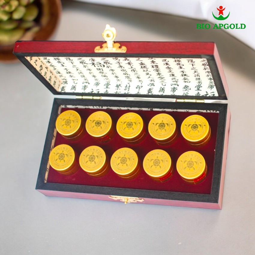 ngưu hoàng thanh tâm hộp gỗ viên chống tai biến