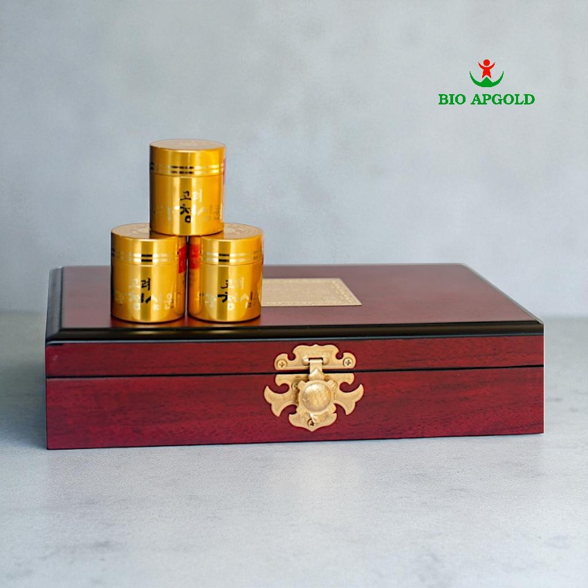 an cung ngưu hoàng hoàn hộp gỗ 10 viên