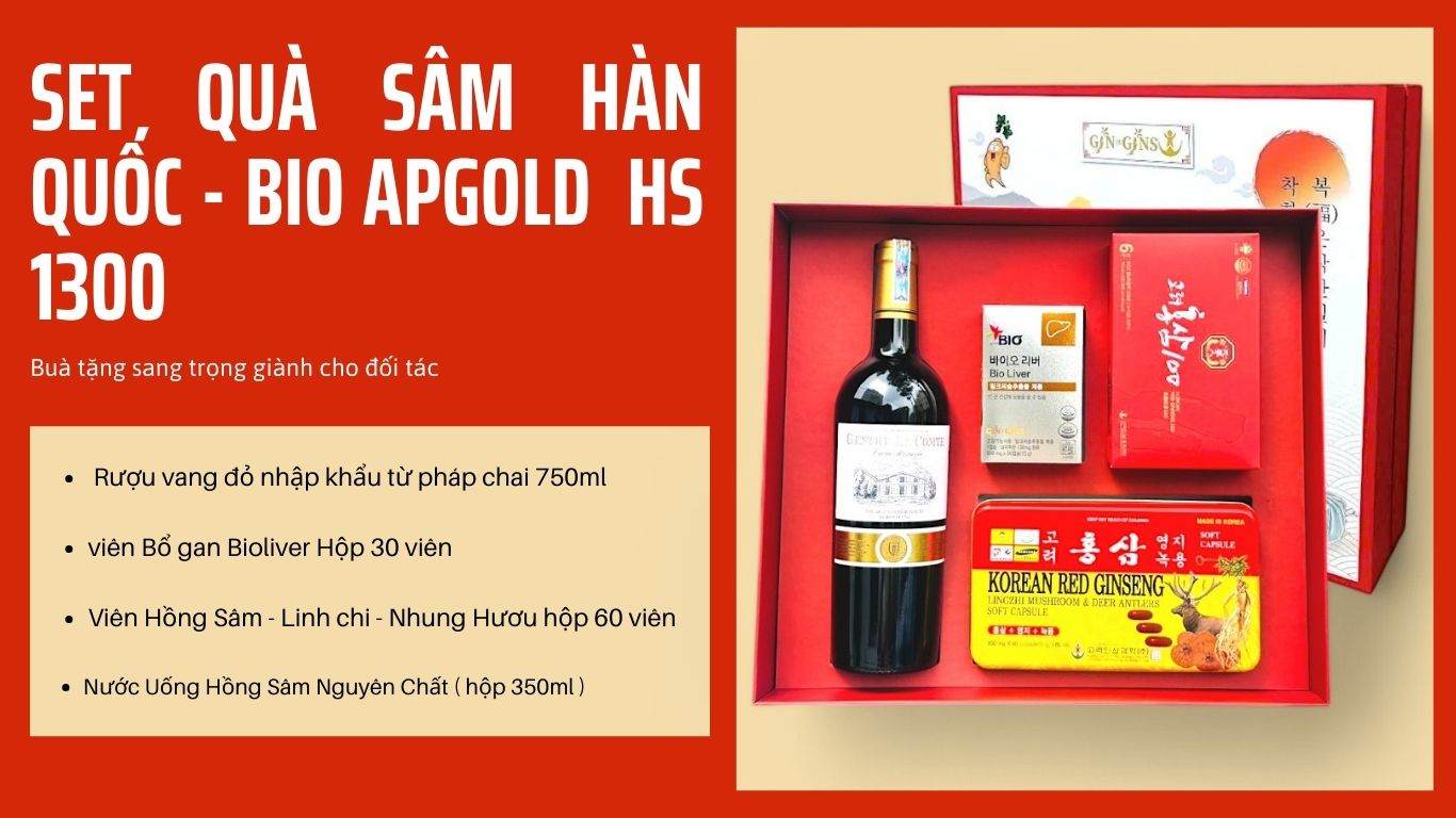 bộ quà tặng sâm hàn quốc cao cấp