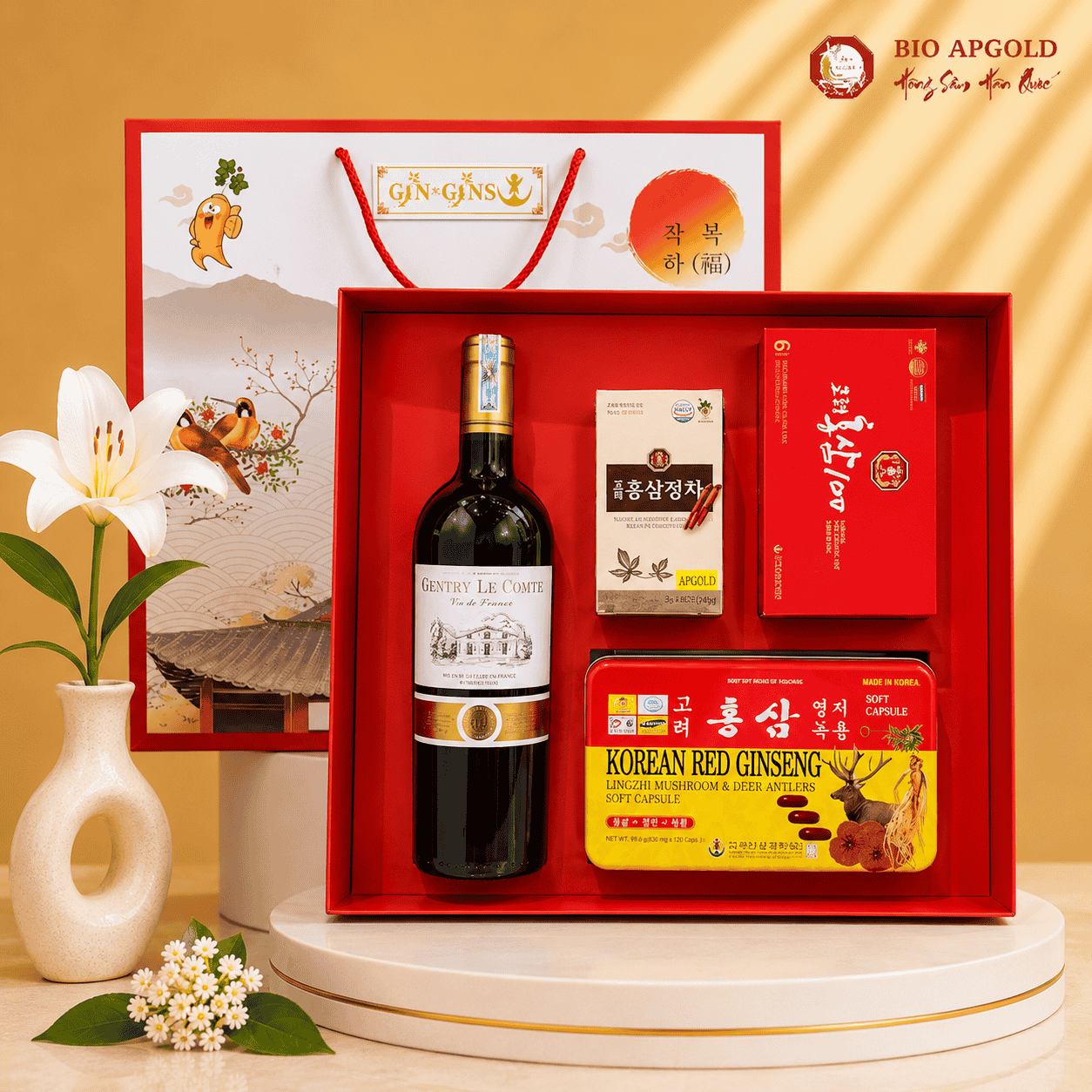 bộ quà tặng hồng sâm hàn quốc - HS 1300