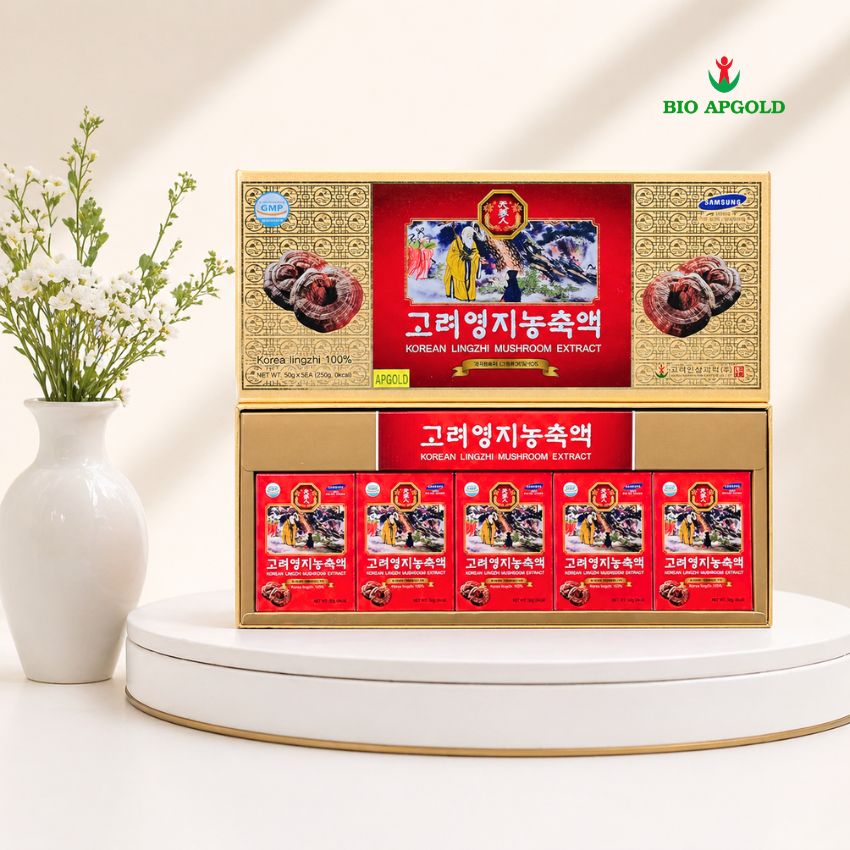 cao linh chi cô đặc hàn quốc hộp 5 lọ