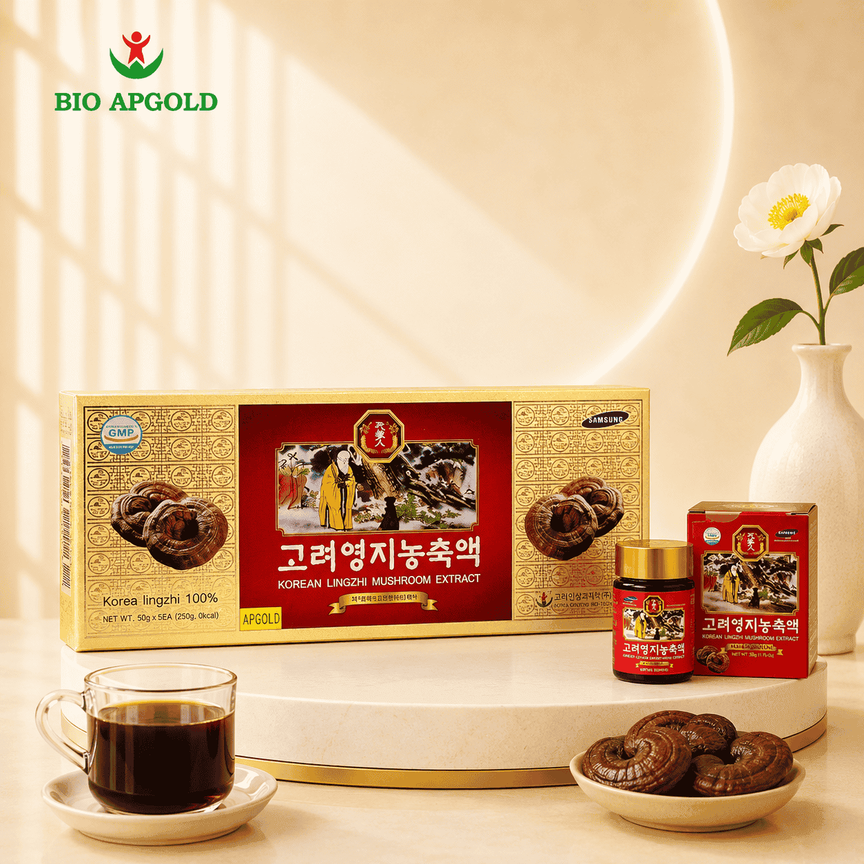 cao linh chi hộp 5 lọ hàn quốc