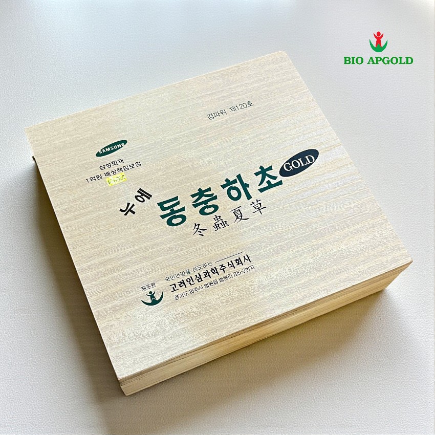 nước đông trùng hạ thảo Bio Apgold dạng gói