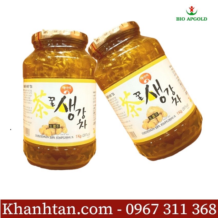 mật ong gừng hàn quốc lọ 1kg