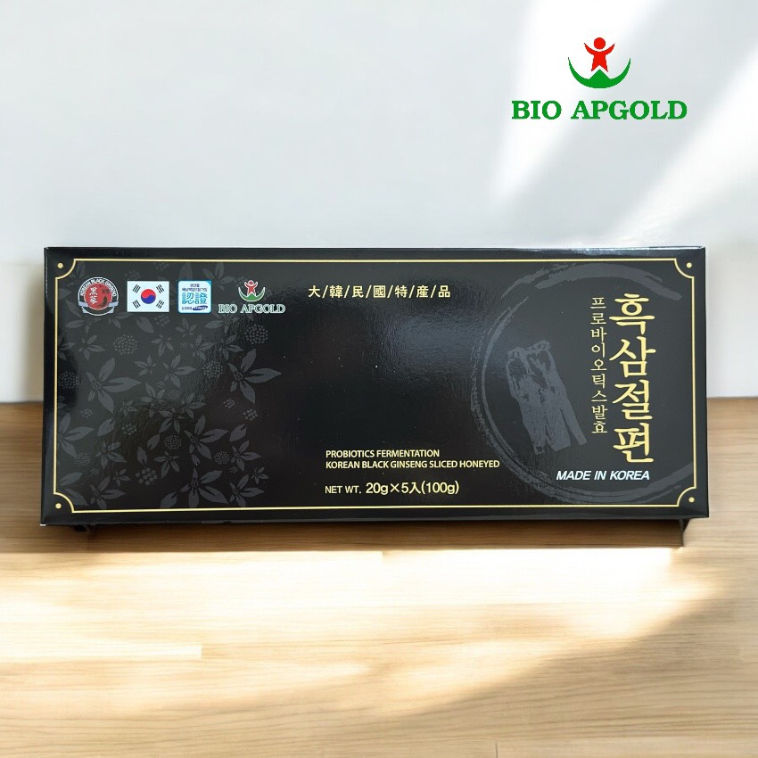 hắc sâm cắt lát hộp 100g hàn quốc