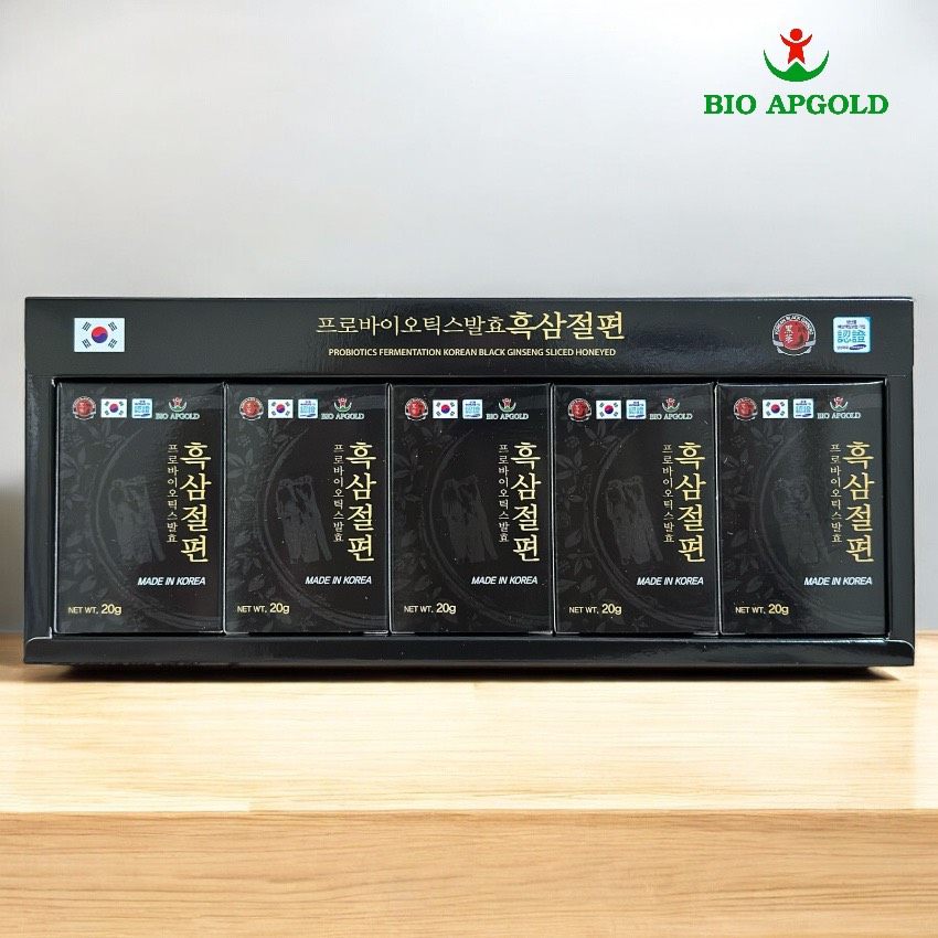 hắc sâm lát hàn quốc hộp 100g