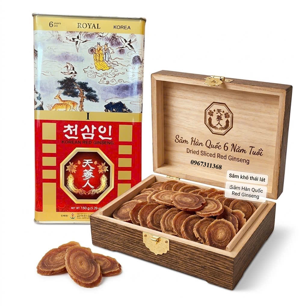 hồng sâm củ khô Hàn Quốc 