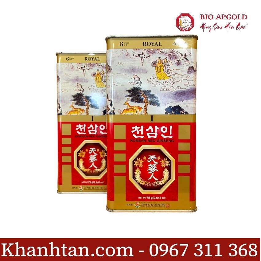 hồng sâm củ khô 75g woshin hàn quốc