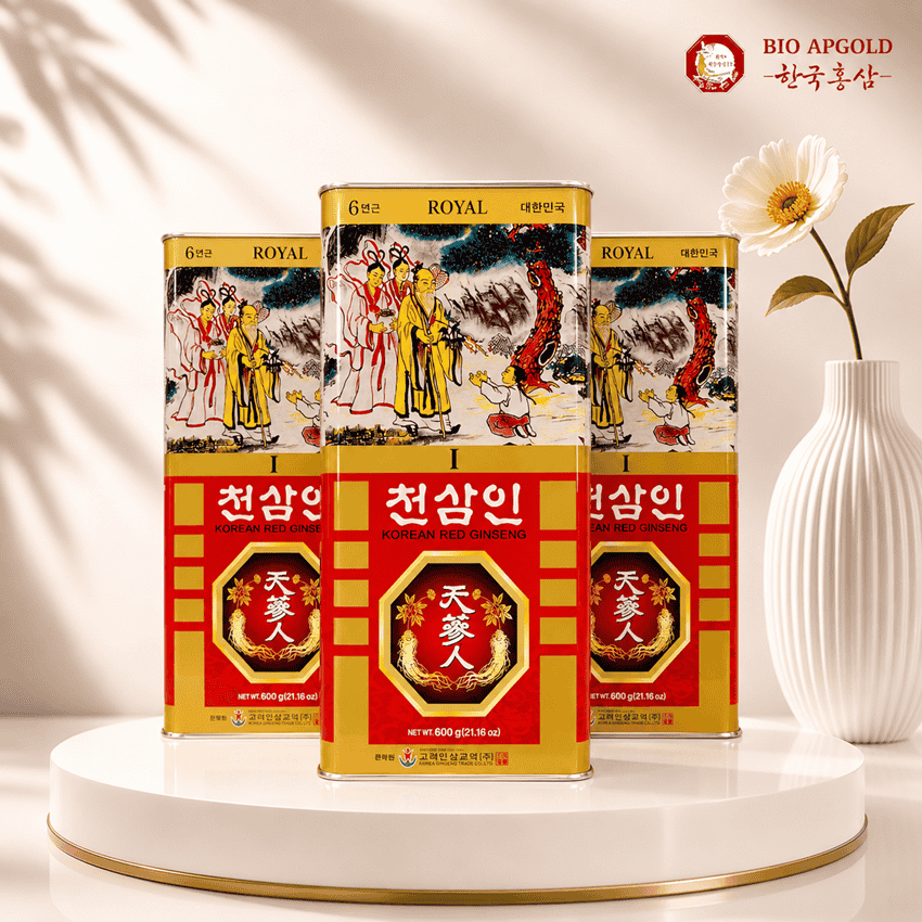 Hồng sâm củ khô hàn quốc hộp 600g