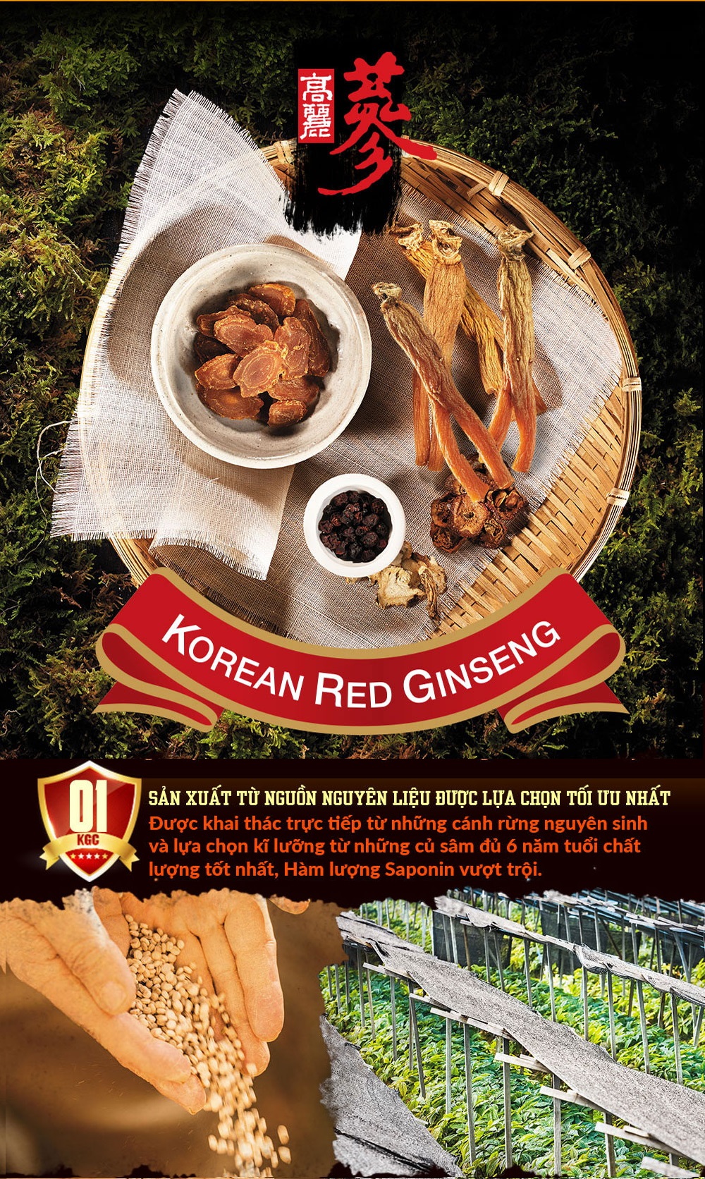 sâm củ khô hộp thiếc 150g wooshin hàn quốc - 01