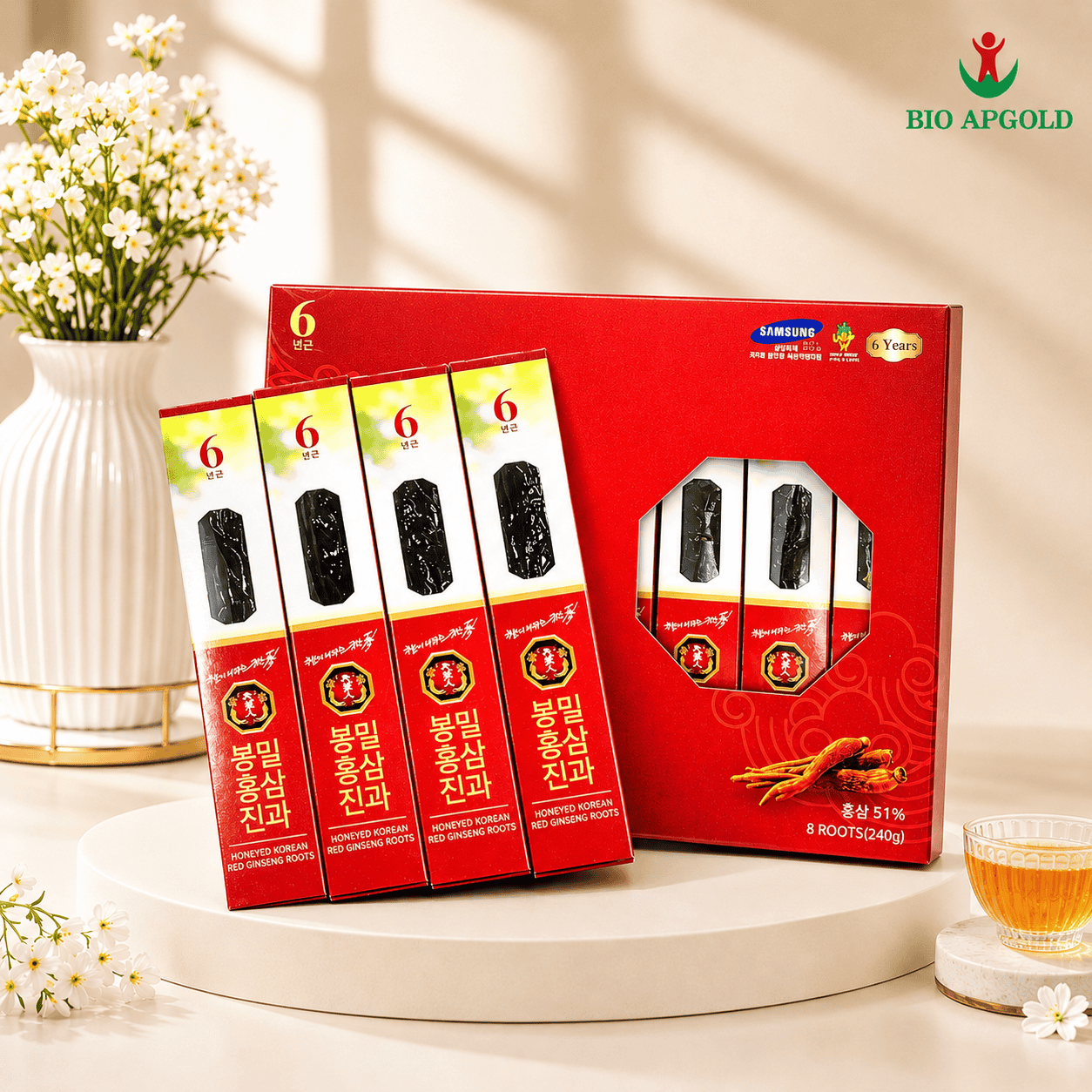 hồng sâm củ tẩm mật ong hàn quốc