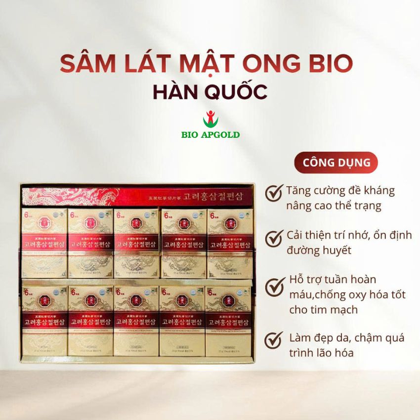 Hồng Sâm Lát Tẩm Mật Ong hàn Quốc