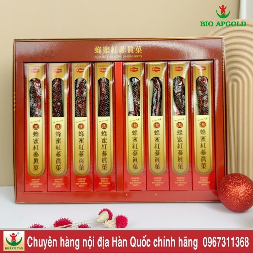 hồng sâm nguyên củ tẩm mật ong hàn quốc