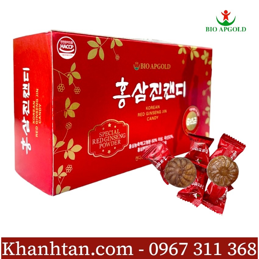 kẹo bột thiên sâm hàn quốc hộp 180g