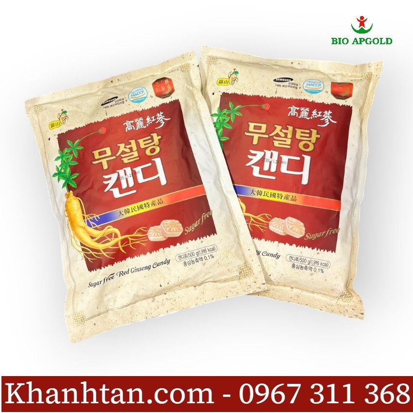 kẹo sâm không đường 500g