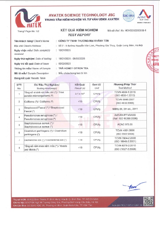 mật ong chanh hàn quốc lọ 1kg bio