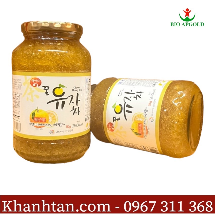 mật ong chanh hàn quốc lọ 1kg