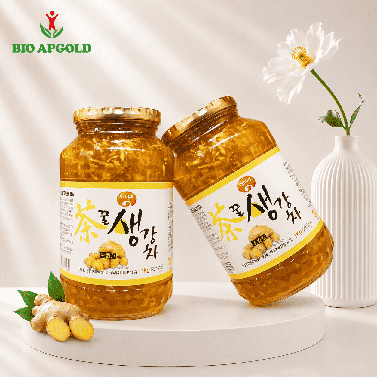 mât ong gừng hàn quốc lọ 1kg gavo farm